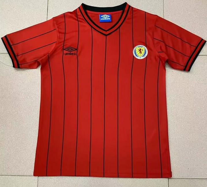 Retro Scotland 1982 Away Soccer Jersey