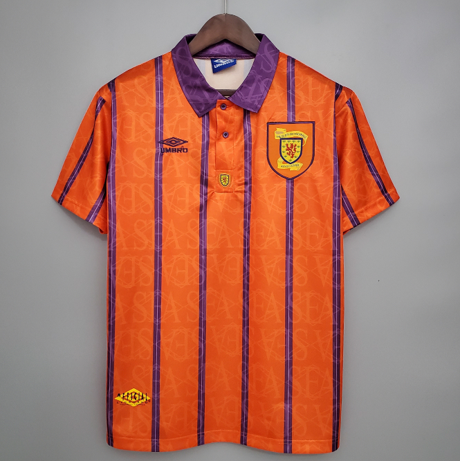 Retro Scotland 1994 Away Soccer Jersey