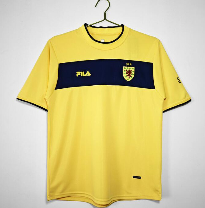 Retro Scotland 2002 Away Soccer Jersey
