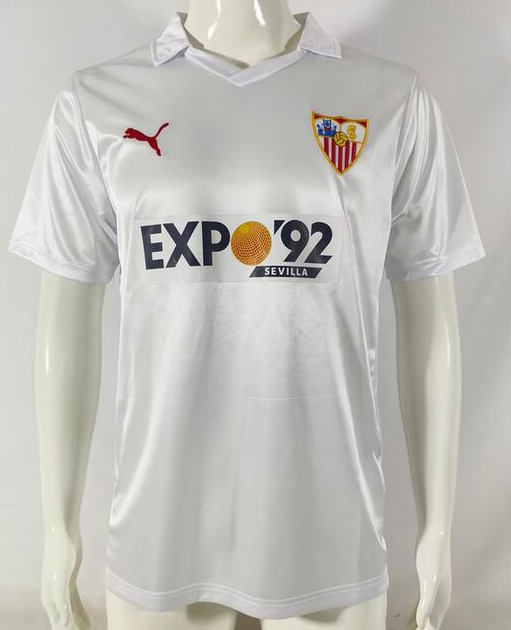 Retro Sevilla 1987-90 Home Soccer Jersey