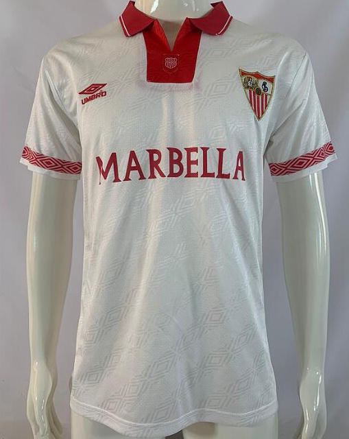 Retro Sevilla 1994-96 Home Soccer Jersey