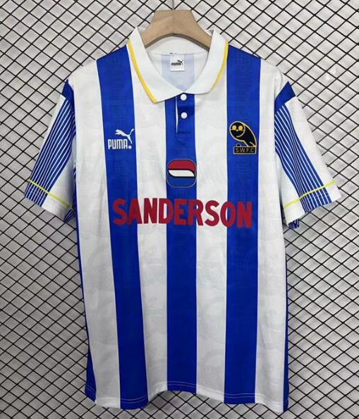 Retro Sheffield Wednesday 1994-95 Home Soccer Jersey