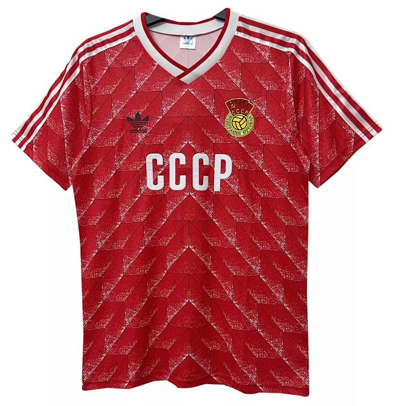 Retro Soviet Union CCCP 1988-1989 Home Soccer Jersey