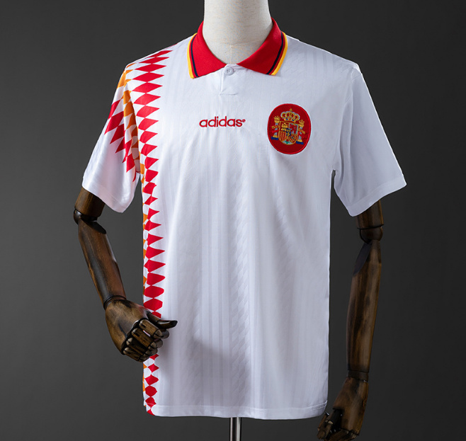 Retro Spain 1994 Away Soccer Jersey