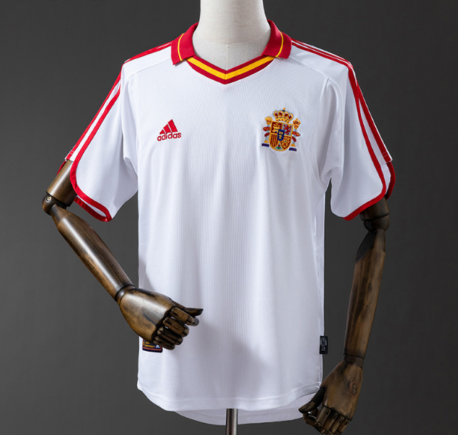 Retro Spain 2000 Away Soccer Jersey