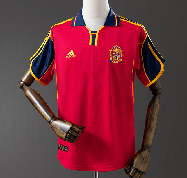Retro Spain 2000 Home Soccer Jersey