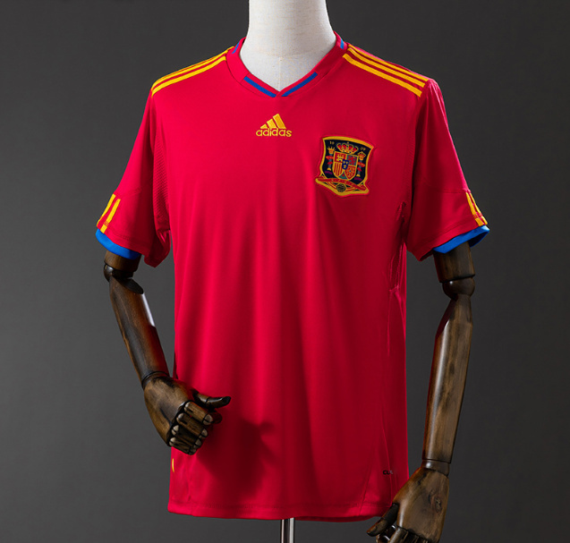 Retro Spain 2010 Home Soccer Jersey