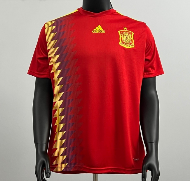 Retro Spain 2018 Home Soccer Jersey