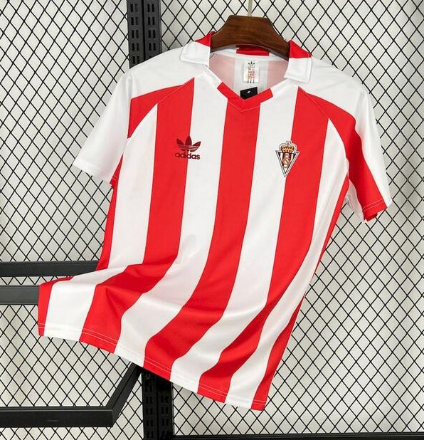 Retro Sporting Gijon 1980-81 Home Soccer Jersey