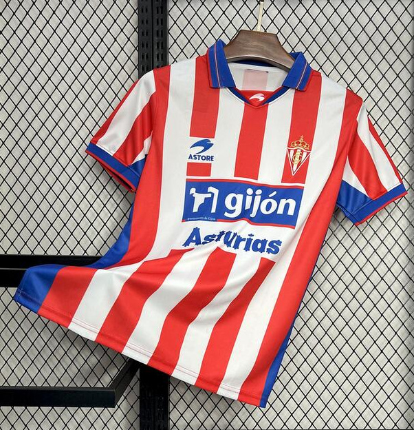 Retro Sporting Gijon 2001-02 Home Soccer Jersey