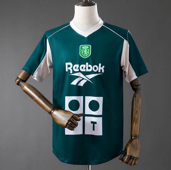 Retro Sporting Lisbon 2000-01 Training Jersey Green Shirt