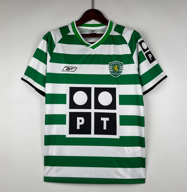 Retro Sporting Lisbon 2003-2004 Home Soccer Jersey