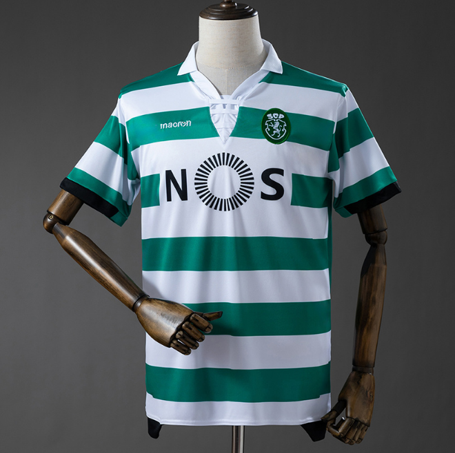 Retro Sporting Lisbon 2018-19 Home Soccer Jersey