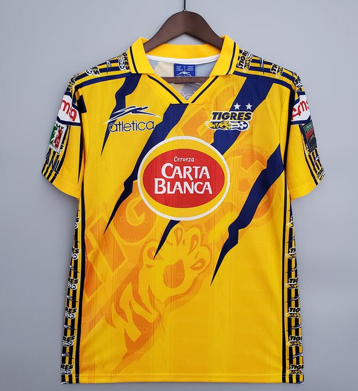 Retro Tigres UANL 1997-1998 Home Soccer Jersey