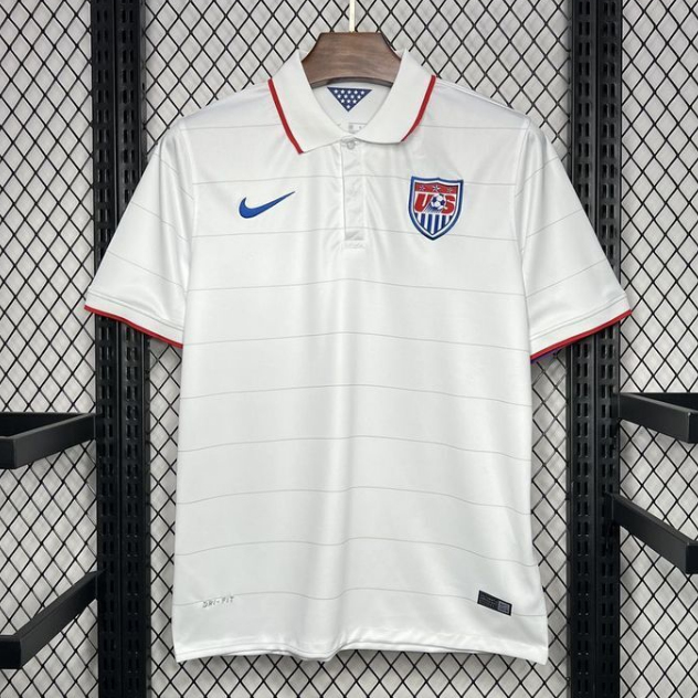 Retro USA 2014 Home Soccer Jersey