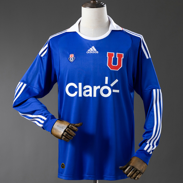 Retro Universidad de Chile 2011 Home Long Sleeve Soccer Jersey