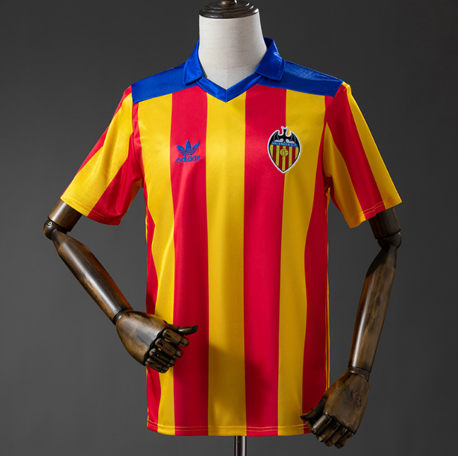 Retro Valencia 1980-82 Away Soccer Jersey