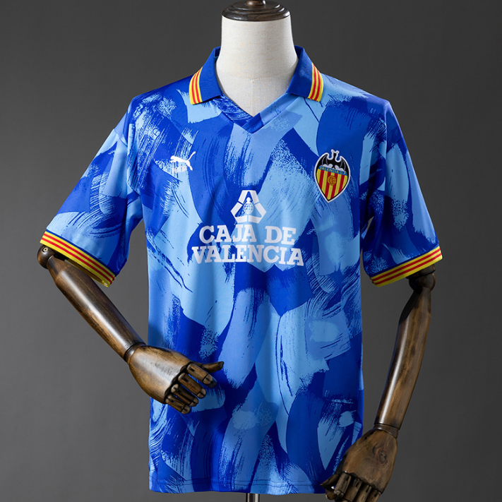 Retro Valencia 1990-91 Away Soccer Jersey