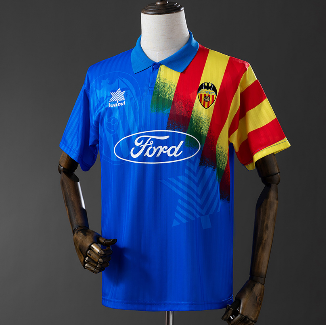 Retro Valencia 1995-96 Away Soccer Jersey