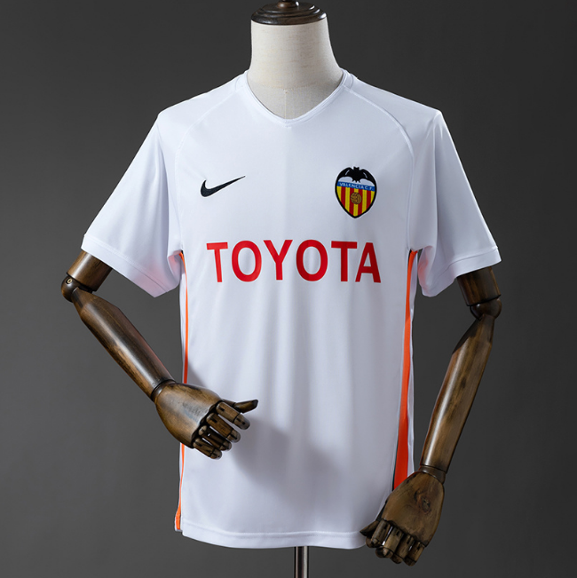 Retro Valencia 2006-07 Home Soccer Jersey
