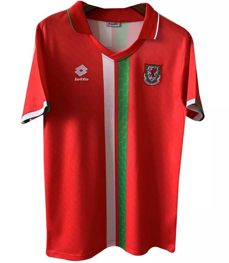 Retro Wales 1996-98 Home Soccer Jersey