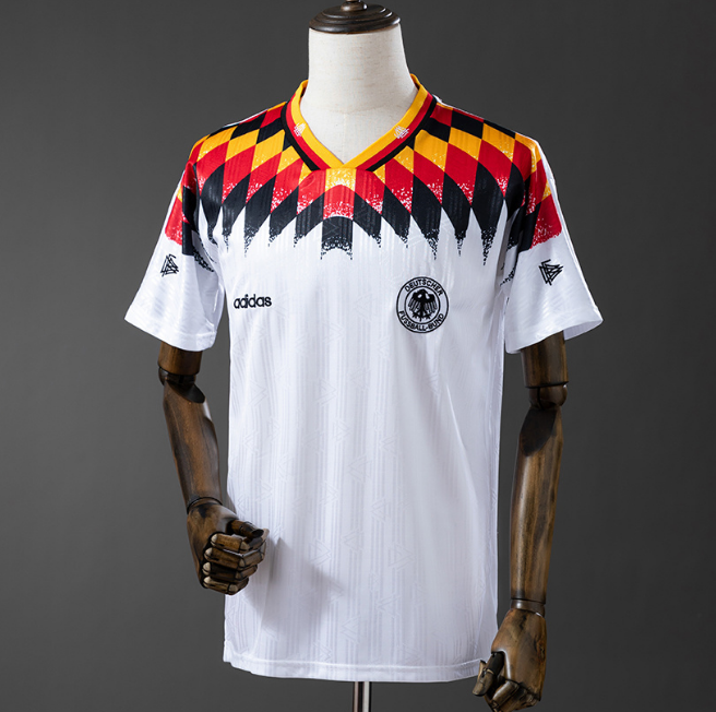 Retro West Germany 1994 Home Soccer Jersey1