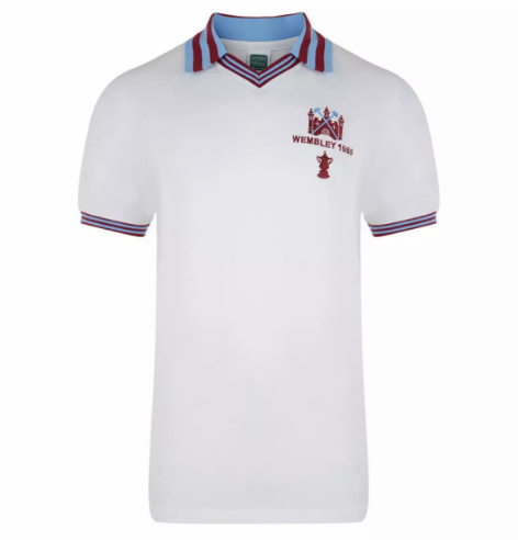 Retro West Ham United 1979-1980 Away Soccer Jersey