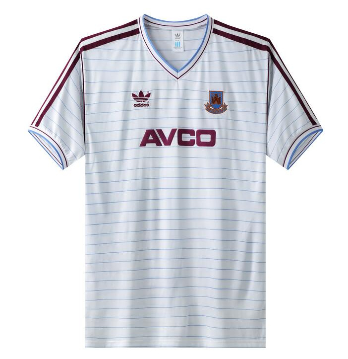 Retro West Ham United 1986 Away Soccer Jersey