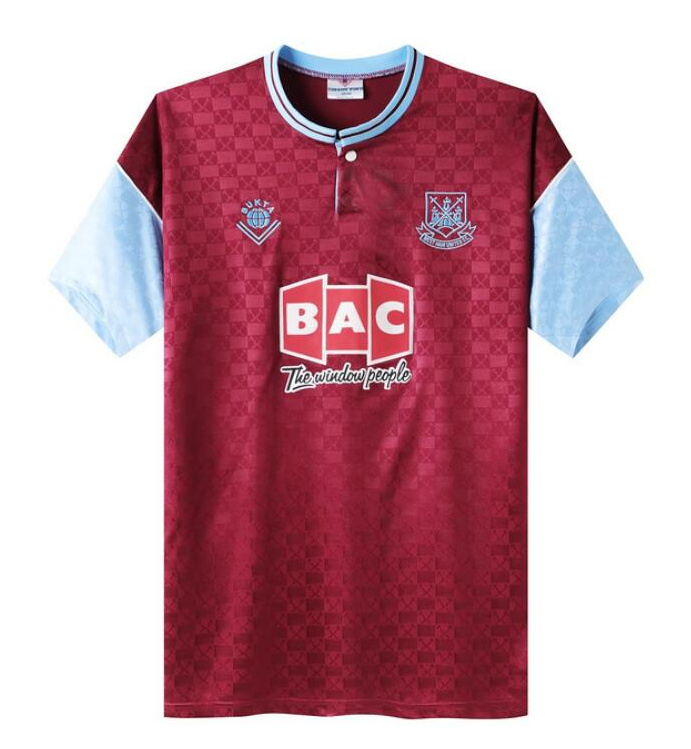 Retro West Ham United 1989-90 Home Soccer Jersey