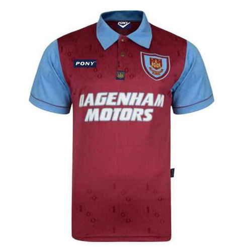 Retro West Ham United 1995 Home Soccer Jersey