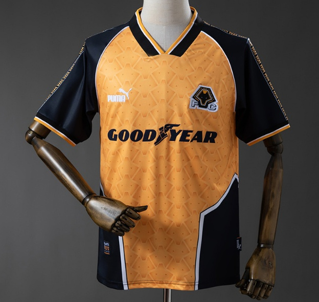 Retro Wolves 1996-98 Home Soccer Jersey