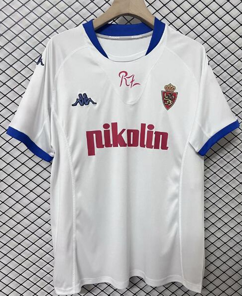 Retro Zaragoza 2001-02 Home Soccer Jersey