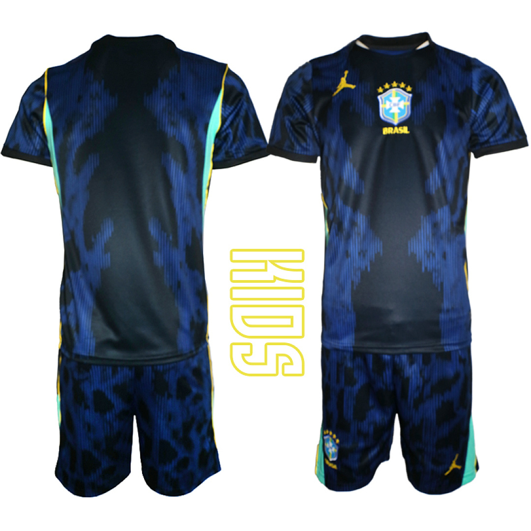 Youth Brazil Blank National Team FIFA x World Cup 2026 Away On Field Jersey