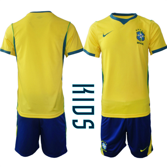Youth Brazil Blank National Team FIFA x World Cup 2026 Home On Field Jersey