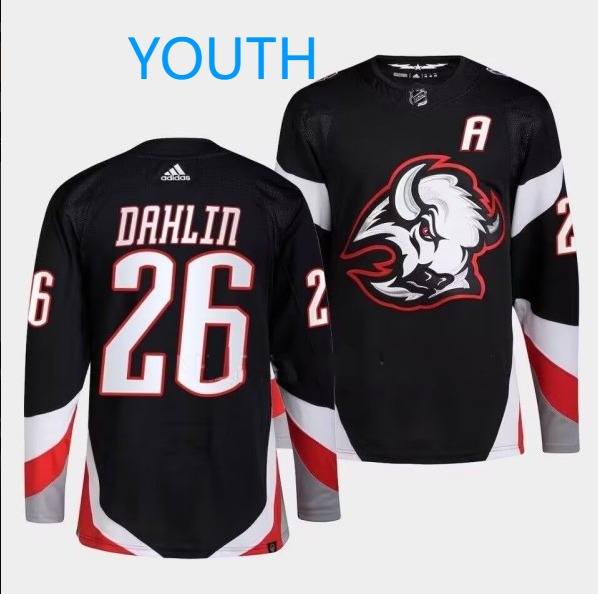 Youth Buffalo Sabres #26 Rasmus Dahlinl Black Stitched Jersey