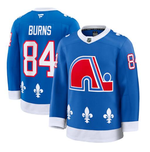Men's Colorado Avalanche #84 Brent Burns Blue 2026 Stitched Hockey Throwback Jersey