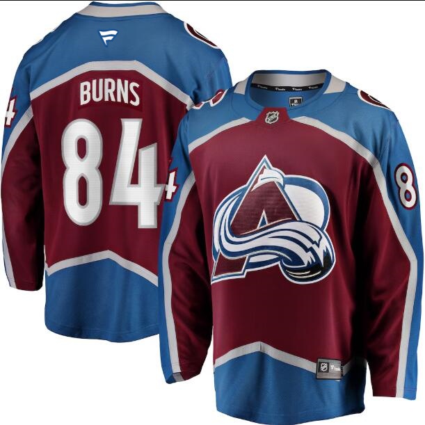 Men's Colorado Avalanche #84 Brent Burns Fanatics Burgundy Home Breakaway Jersey