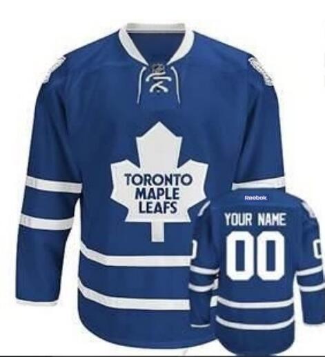 Men's Toronto Maple Leafs Royal Blue Home Custom Stitched NHL Reebok Hockey Jersey