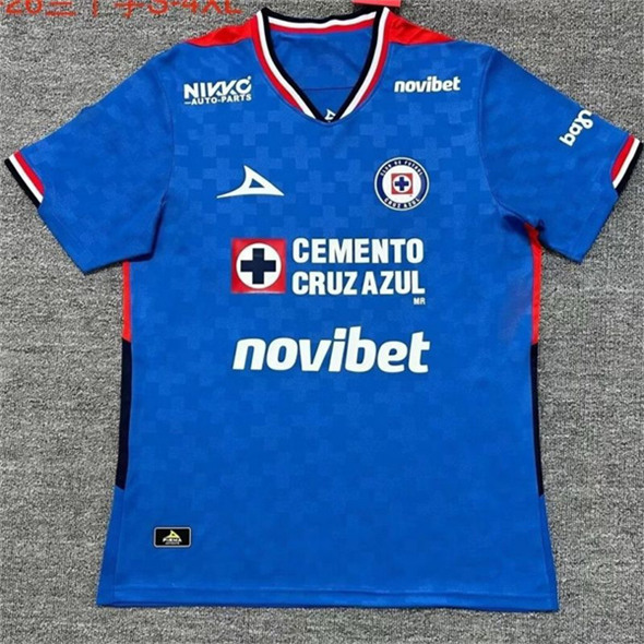 Retro Cruz Azul 2025-26 Home blue Soccer Jersey