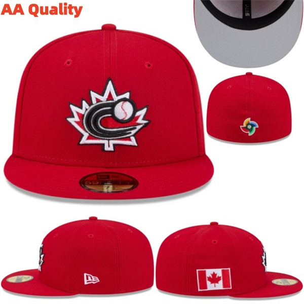 MLB Canada 2026 World Baseball Classic FITTED Cap-YJ308