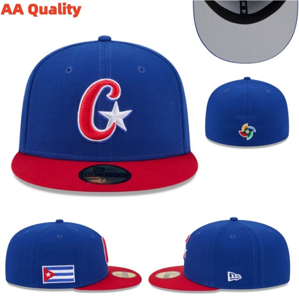 MLB Cuba 2026 World Baseball Classic FITTED Cap-YJ309