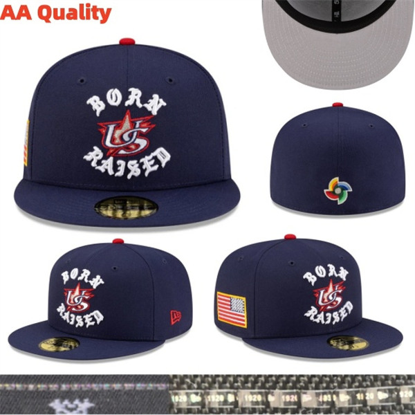 MLB USA 2026 World Baseball Classic FITTED Cap-YJ298