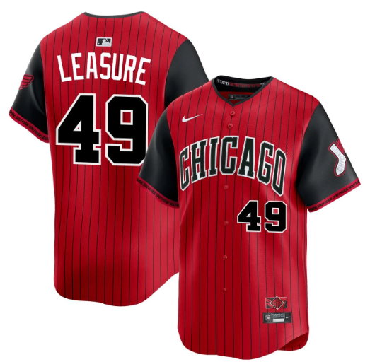 Men's Jordan Leasure #49 Chicago White Sox 2025 City Connect Limited Stitched Jersey