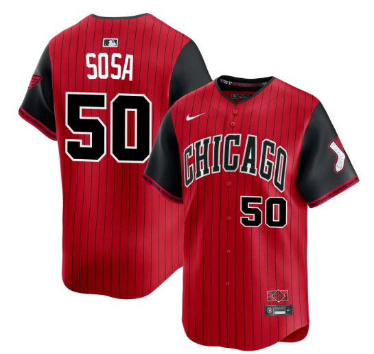 Men's Lenyn Sosa #50 Chicago White Sox 2025 City Connect Limited Stitched Jersey by NIKE