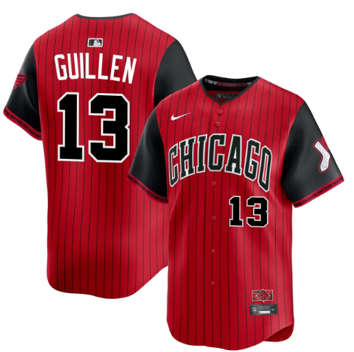 Men's Ozzie Guillen #13 Chicago White Sox 2025 City Connect Limited Stitched Jersey