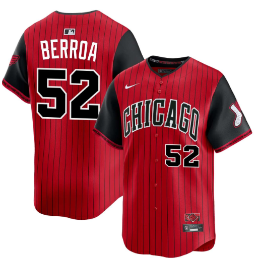 Men's Prelander Berroa #52 Chicago White Sox 2025 City Connect Limited Stitched Jersey