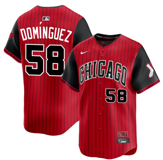 Men's Seranthony Domínguez #58 Chicago White Sox 2025 City Connect Limited Stitched Jersey