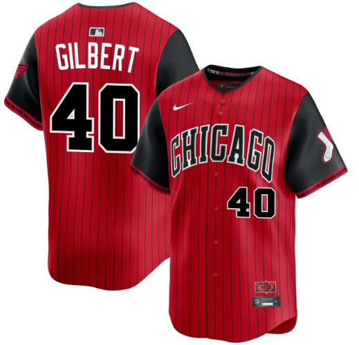 Men's Tyler Gilbert #40 Chicago White Sox 2025 City Connect Limited Stitched Jersey