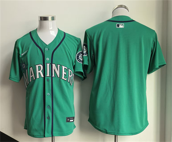 Men's Seattle Mariners Blank Aqua Limited Stitched jersey