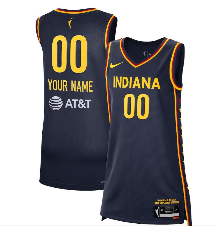 Youth/Women/ Men Unisex Indiana Fever Nike Navy Explorer Edition Victory Custom Jersey